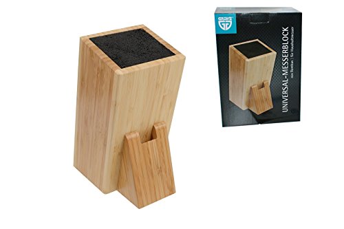 GRÄWE Messerblock universal aus Bambus inkl. Schlitz für Scheren - 2