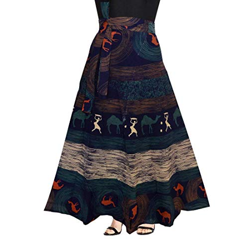 Modern Kart Womens Cotton Printed Wrap Around Skirt(MKSKT063, Black, Free Size) RS.359 (80.00% Off) - Amazon