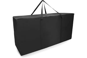 ROEOWENE 215L Grand Sac de Rangement Couette Housse Demenagement Noir XXL Storage Bag,108x60x33