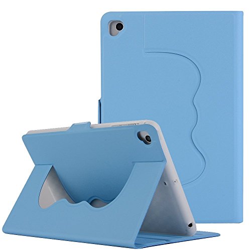Skin for iPad Pro 10.5,Miya Soft TPU Bumper inner shell Luxury PU Leather Smart Folio Stand Cover Slim LightWeight Case Perfect Suitable for Apple iPad Pro 10.5 - Light Blue