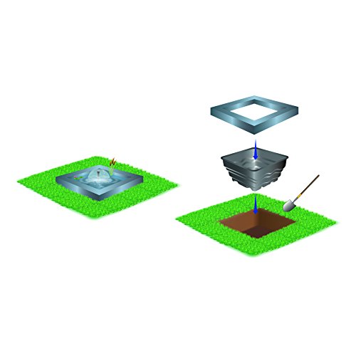 „Heissner B080-00 PE-Terrassen-Becken quadratisch 70 Liter, perfekt für Terrassen und Balkone - 4