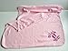 Personalised Pink Baby Blanket With Footprint Design