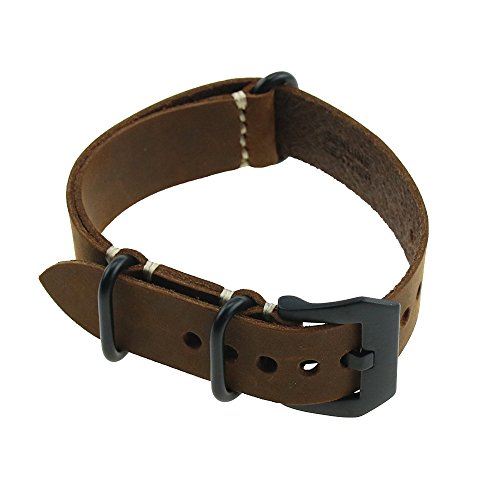 ltere verrckte Pferden-Leder-schroffe Handlara-Linie langes Bgel-Wiedereinbau-Uhr-Bgel-Brown-schwarze Verschluss 22MM ltere verrckte Pferden-Leder-schroffe Handlara-Linie langes Bgel-Wiedereinbau-Uhr-Bgel-Brown-schwarze Verschluss 22MM