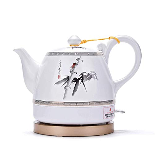 YSkettle Bouilloire lectrique Amovible en Cramique Base Amovible Protection (Bamboo) 1L