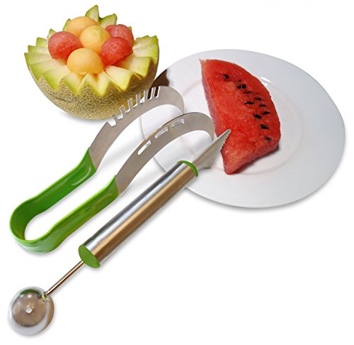 Kitchen-nv® Melonenausstecher – Wassermelone Slicer Komplettes Bundle – Melone Cutter Server - 7