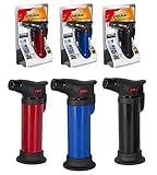 soplete mini Potencia de la llama regulable. Sistema de seguridad anti encendido.