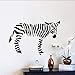 Produktbild Chellonm Kinderzimmermöbel Aufkleber Eine Nette Zebra - Wandaufkleber Für Kinderzimmer Kinderzimmer - Dekor - Vinyl Removable    Wall Art   85 * 55Cm
