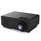 Regali tecnologici di Natale 2017 per ragazze geek 19 Proiettore Portatile DBPOWER RD810 1500 Lumen LCD Proiettore Multimedia Home Theater Supporto 1080P HDMI USB SCHEDA TF VGA AV per TV PC Laptop Giochi iPhone iPad Smartphone, Nero