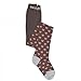 Mini A Ture Baby Ellia Tights with Hearts - Sparrow Brown, 1 year