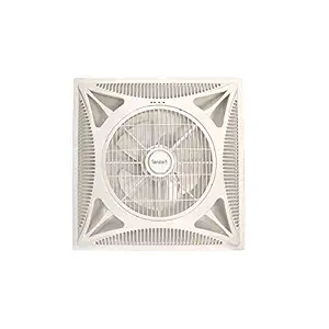 Fanzart Invento Slim - Tile False Ceiling Recessed Fan (White; 603 X 603 X 190 mm) With Remote Control, ABS Blades - For TILE GRID CEILINGS ONLY