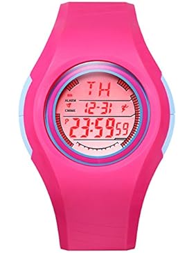 Mädchen Kinder Wecker Uhr/Baby Mädchen wasserdicht Nacht-Opto-digital-D