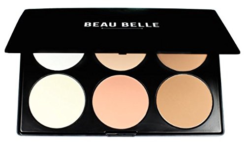Beau Belle Contour and Highlight Palette - Contour and Highlight Palette Powder - Highlight Kit - Highlight Powder - Highlight Palette - Highlight and Contour Palette - Highlighter Makeup - Contour Palette - Contour Pallet - Contouring Kits - Contouring Palette - Contour Kit Powder - Contouring Makeup