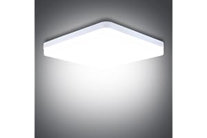 SUNZOS LED Ceiling Light, 36W Daylight White 6500K, 3240LM Bright Indoor Ceiling Lights for Bedroom, Kitchen, Hallway, Outside Porch and More