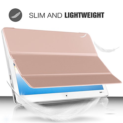 IVSO hochwertiges PU Leder Etui hülle Tasche Case – mit Standfunktion, super 360° Anti-Wrestling, ist für Huawei MediaPad M3 Lite 10.1 Tablet-PC perfekt geeignet (Rose Gold) - 4