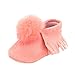 Produktbild Vovotrade Ball Top Baby Kleinkinder Fransen Soft Schuhe (Size:9-12 Monate, Rosa)