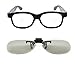 Produktbild passive 3D-Brille für Reald-Kino und passives 3D-TV, Clip-on und Erwachsenengröße