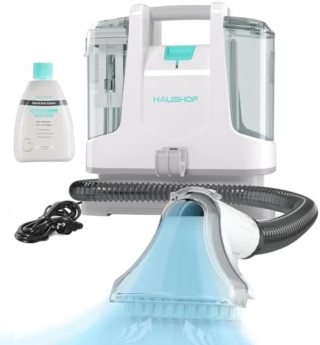 HAUSHOF StainZapper - Lavatappeti Portatile, Lava Divano ad Acqua 400W