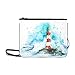 Produktbild WOCNEMP Lighthouse Under The Starry Night Pattern Benutzerdefinierte hochwertige Nylon-dünne Clutch-Tasche Umhängetasche mit Umhängetasche