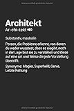 Architekt Superheld Definition: Architekt Notizbuch Tagebuch 6