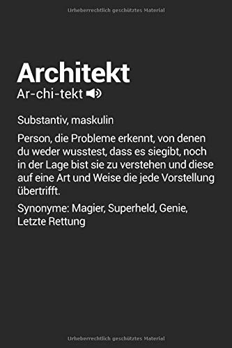 Architekt Superheld Definition: Architekt Notizbuch Tagebuch 6