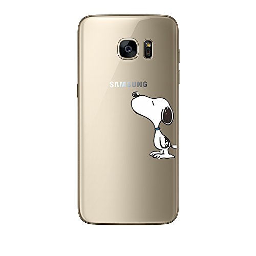 Samsung Galaxy S7 Edge Hülle von licaso® aus TPU schützt Dein S7 Edge 5,5″ Schutz-Hülle Cover Snoopy Peanuts Charlie Brown Case transparent klare Schutzhülle galaxys6 galaxys7 Tasche Silikon Style (Samsung Galaxy S7 Edge, Snoopy) - 2