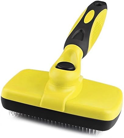 MtZMLM Pet Grooming Brush,Self Cleaning Slicker Brush for Dogs &amp; Cats,Best Shedding Tools to Remove Loose Undercoat and Tangled Knots Hairs