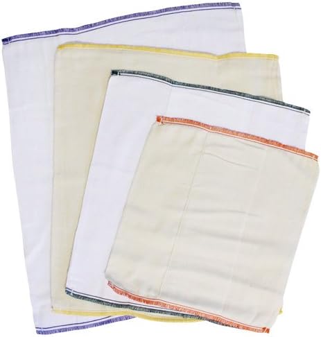 Imagine Baby Products Smart Fit Prefold Diapers, White, Small, 6 Count