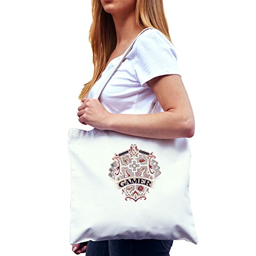 Preisvergleich Produktbild NERDO - Spielt immer - Stoffbeutel, weiß