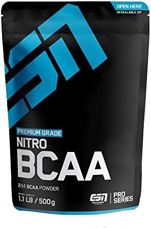 ESN Nitro BCAA Powder - Biologically Highly Available, do not Have to be digested, but can be Absorbed Directly - 500g (Fresh Berry Juice)