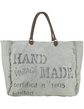 Sunsa Damen Vintage Tasche Shopper Badetasche Schultertasche 50x42x23cm