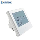 【Umweltfreundlich, sicher und langlebig】Hochwertige Materialien: Großes Glasdisplay und Touchscreen + ABS Kunststoff + PC-Kunststoff (Rahmen) + NTC Sensor. AC200~240V 50~60HZ 3A~5A.
