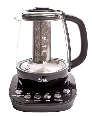 E.Zicom One Tea 500, Théière Automatique, Acier Inoxydable, Noir