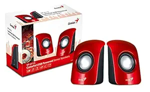 Genius SP-U115 Stereo USB Powered Speakers (Red)