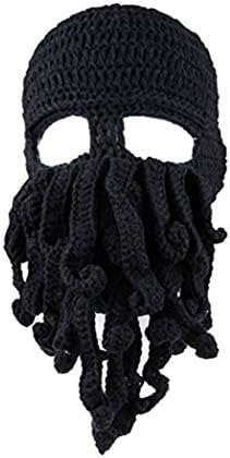 MISITE Octopus Hat Warm Hat Warm, Cool, Funny, Gifts, Skiing Outdoors The Best Choice (Black)