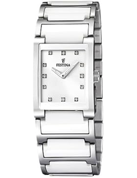 Festina Damen-Armbanduhr Trend Ceramic Analog Quarz verschiedene Materialien F16536/3