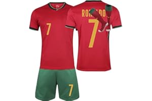 FTRGHNY Ensemble de Foot 3 Pièces Enfant et Adultes, Maillot et Tenue Football, Vêtement Sport Homme Garçon - Tshirt, Shorts et Chaussette Set