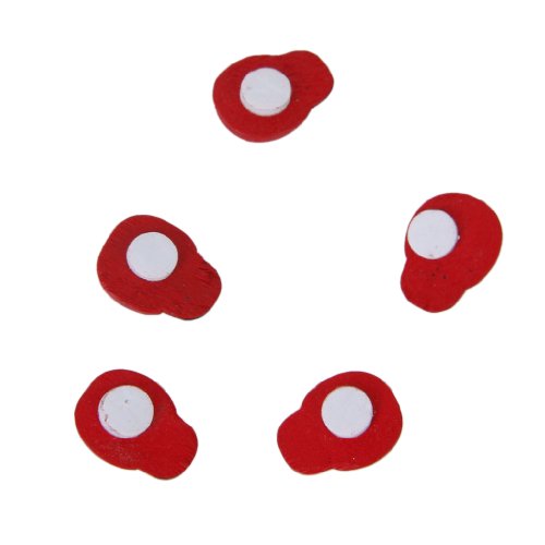 Ca. 100 Stück Kleine Holz Käfer Sponge Aufkleber Marienkäfer Aufkleber - 6