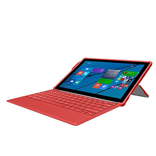 Incipio Feather Hybrid Hülle für Microsoft Surface 3 – von Microsoft zertifizierte, extrem stabile Schutzhülle mit Kickstand Kompatibilität und Stifthalter – rot - 5