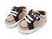 Bigood Baby Toddler PU Leather Crawl Shoes Stars Walking Sneaker 13cm Brown