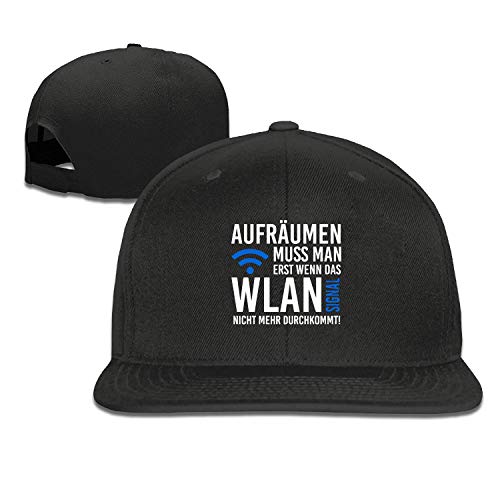 Preisvergleich Produktbild EANTE Herren Baseballkappe WLAN Signal Schwarz verstellbar Casual Cool Baseball Cap