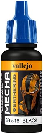 Vallejo17 ml "AV Mecha Color" Acrylic Airbrush Colour - Black Wash