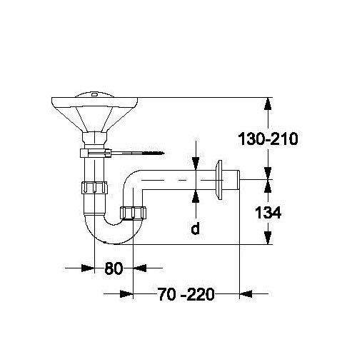 Haas Trichtersiphon Trichtersifon DN40 Tropfsiphon Ablauftrichter Siphon Heizung - 3