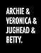 Produktbild Archie & Veronica & Jughead & Betty: Riverdale Characters Names, Dot Grid Journal Notebook, 8.5 x 11