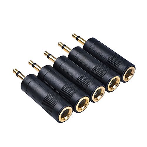 eBoot Mono Jack Adapter 3.5 mm 1 8 Inch Male to 6.35 mm 1 4 Inch Female Audio Converter Adaptor 5 Pieces RS.1232 (59.00% Off) - Amazon