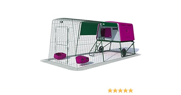 Omlet Nouveau Poulailler Eglu Cube Avec Enclos De 3 M Et Roues Violet