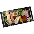 SuperGift.com Slate Serving Tray/Platter with Handles for Kitchen Buffet Food Serving (Small Tray)