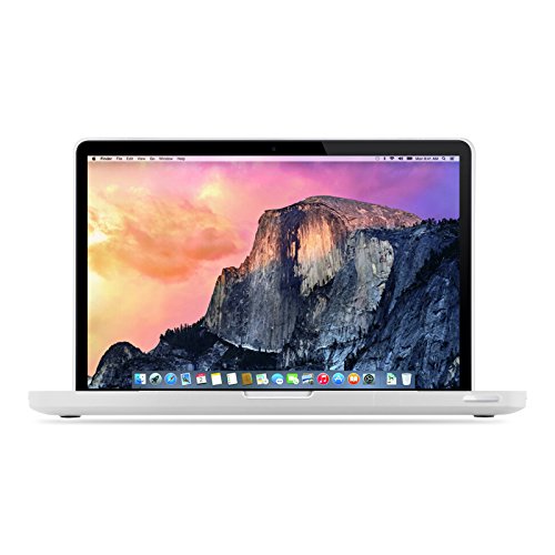 JAMMYLIZARD | Shell Cover für [ MacBook Pro 15.4″ mit Retina A1398 ] Zweiteilige Gummierte Hülle, KLAR / MILCHIG Matt - 3