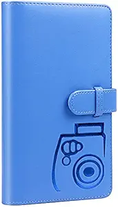 FotoCart 96 Pockets Mini Film Photo Album Book for Instax Mini LiPlay 11 9 8 7s 70 90 Link Instant Camera 3 Inch Polaroid Picture Name Card Holder (Cobalt Blue)