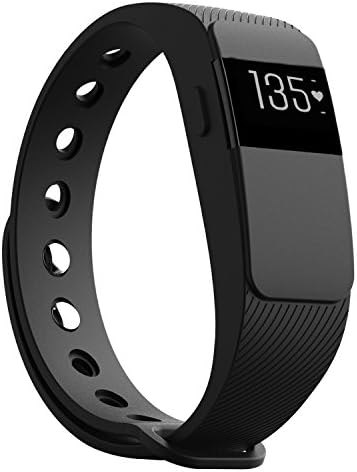Fitness Tracker,Amytech Bluetooth 4.0 Heart Rate Monitor Sleep Monitor Calorie Counter Pedometer Sport Activity Tracker for Android and IOS Smart Phone Activity Tracker (Black a)