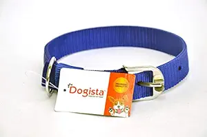 Dogista pet products Nylon Dog Collar 1. 25 inch (Color May Vary) Large